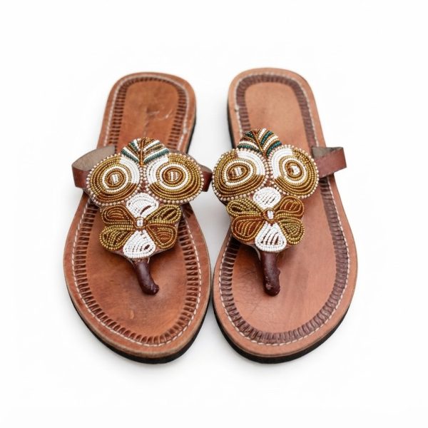 Brown Ladies Leather Sandals