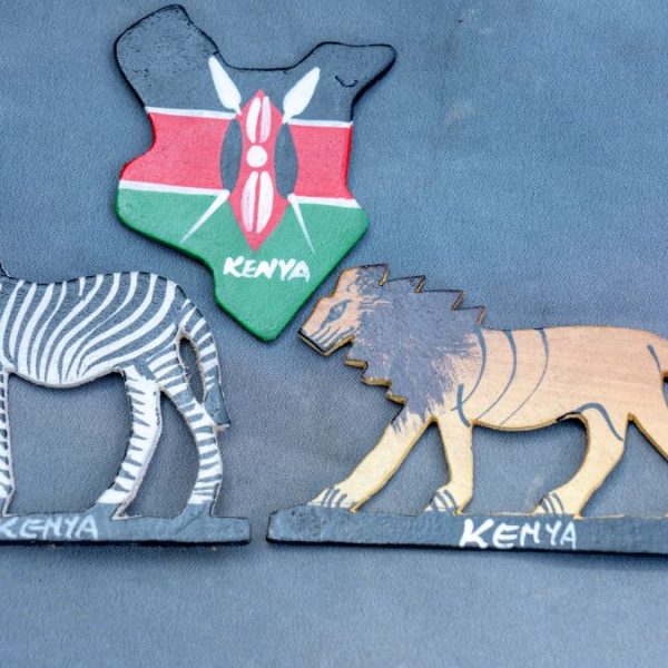 Lion and Zebra Magnetic Fridge Stickers