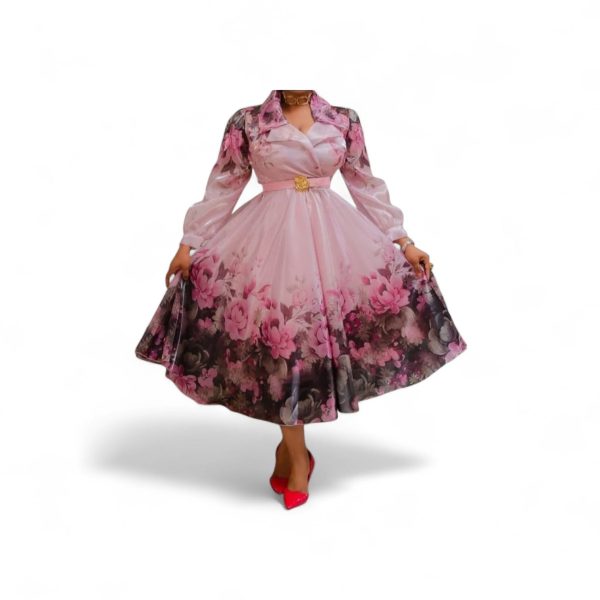 Baby Pink Floral Dress