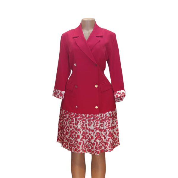 Smart and Stylish Red Dress Suit