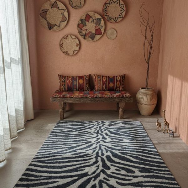 Zebra-Print Rug 6*9