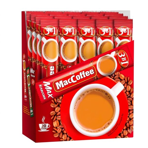 Premium MacCoffee 3-in-1 Instant Coffee (20 Sachets)