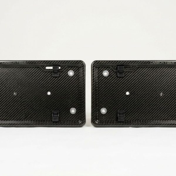 Dual Long Carbon Fiber Number Plate Holders