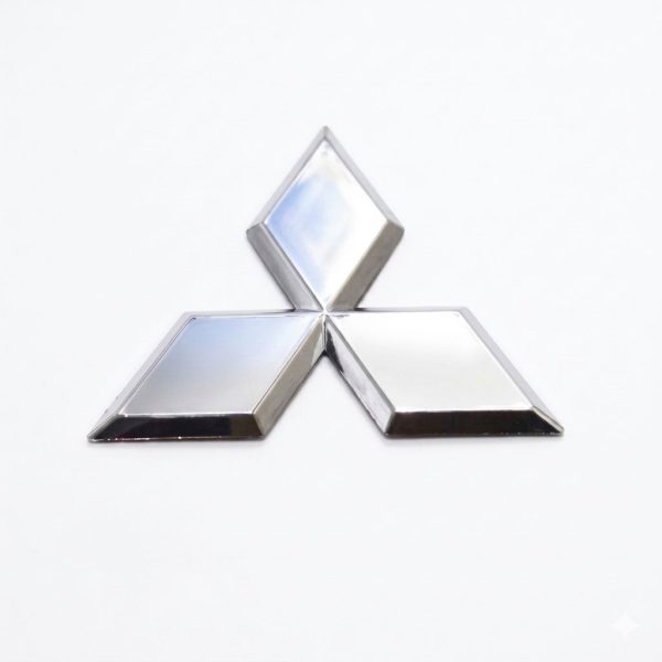 Premium 3D Chrome Mitsubishi Emblem 10*9cm