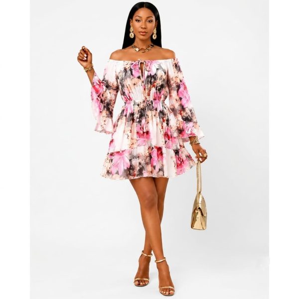 Amara Floral Bell Skater Dress