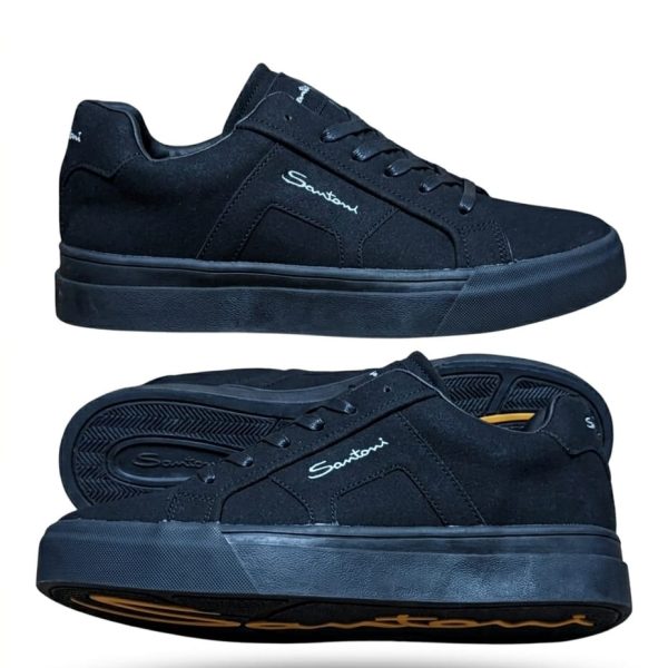Santoni Men Casual Sneakers Black