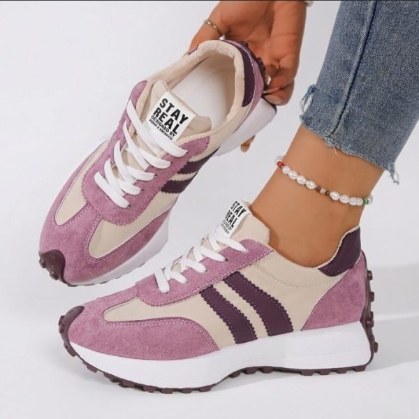 Women's Retro Suede Chunky Sneakers