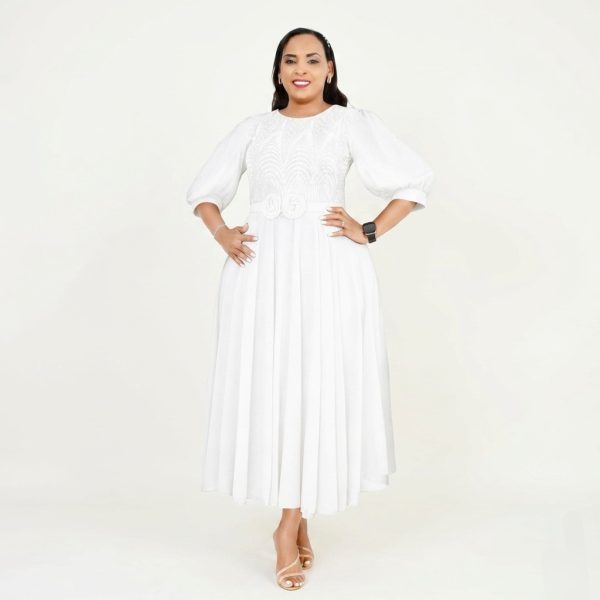 Zuri Embroidered Bodice Dress