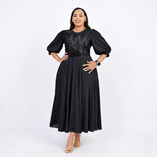 Zuri Embroidered Bodice Dress