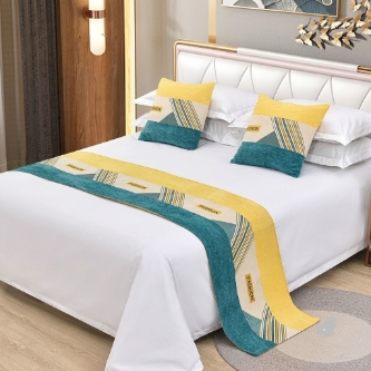 Bed Runner and Matching Pillow Set