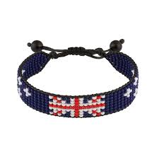 Australia Flag Beaded Bracelet