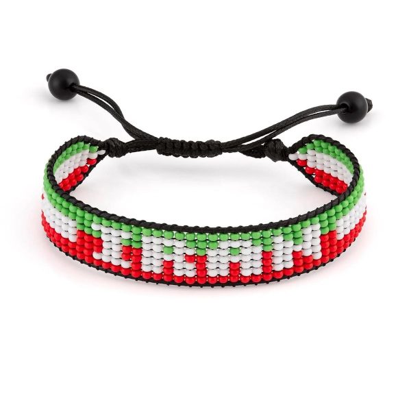 Iran Flag Beaded Bracelet