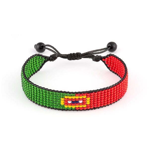 Portugal Flag Beaded Bracelet