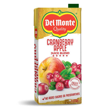 Del Monte Cranberry Apple Juice Blend – 1L