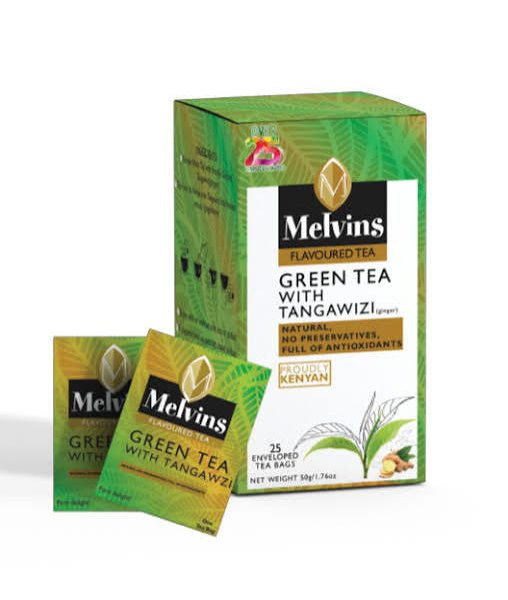 Melvins Green Tea Ginger (25 Tea Bags)