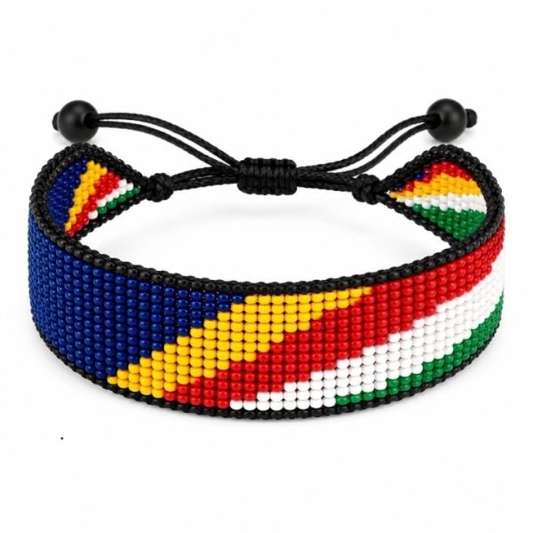Seychelles Flag Themed Bracelet
